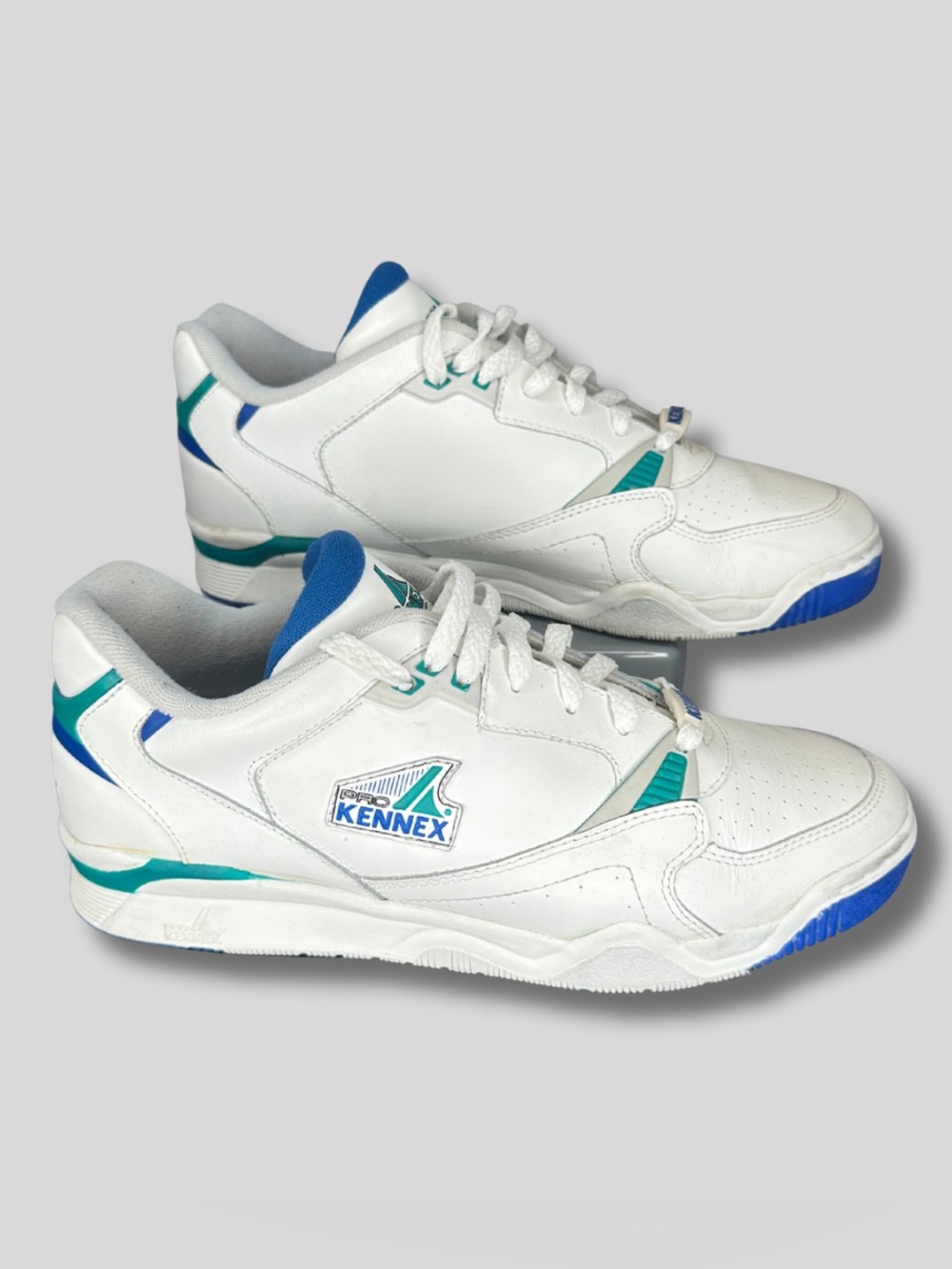 Vintage 90s Pro Kennex Prophecy Tennis Shoes Men’s 11 White Blue Teal KN-30008